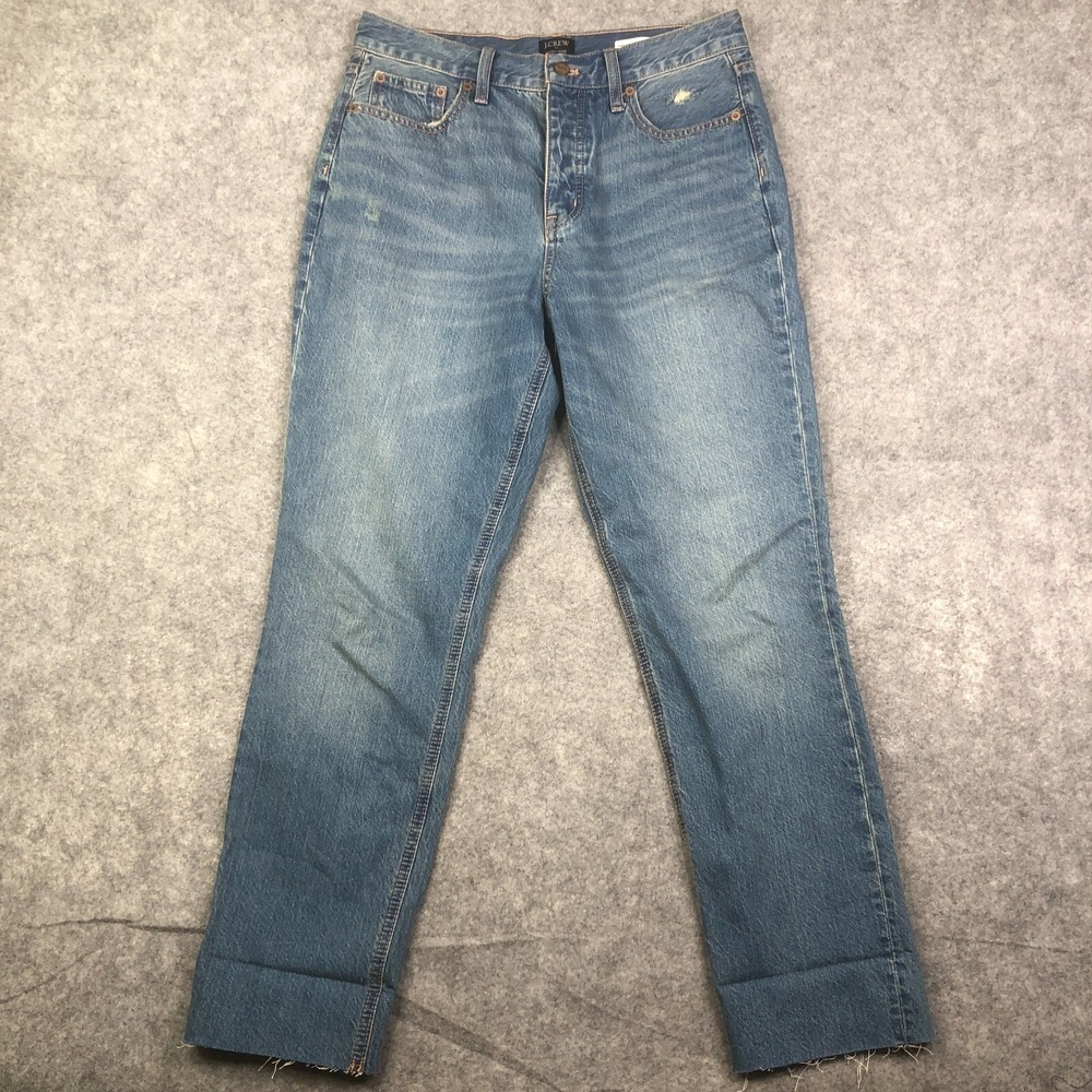 J.Crew Petite Premium Edition High Rise Straight Jean Size 28 BM468